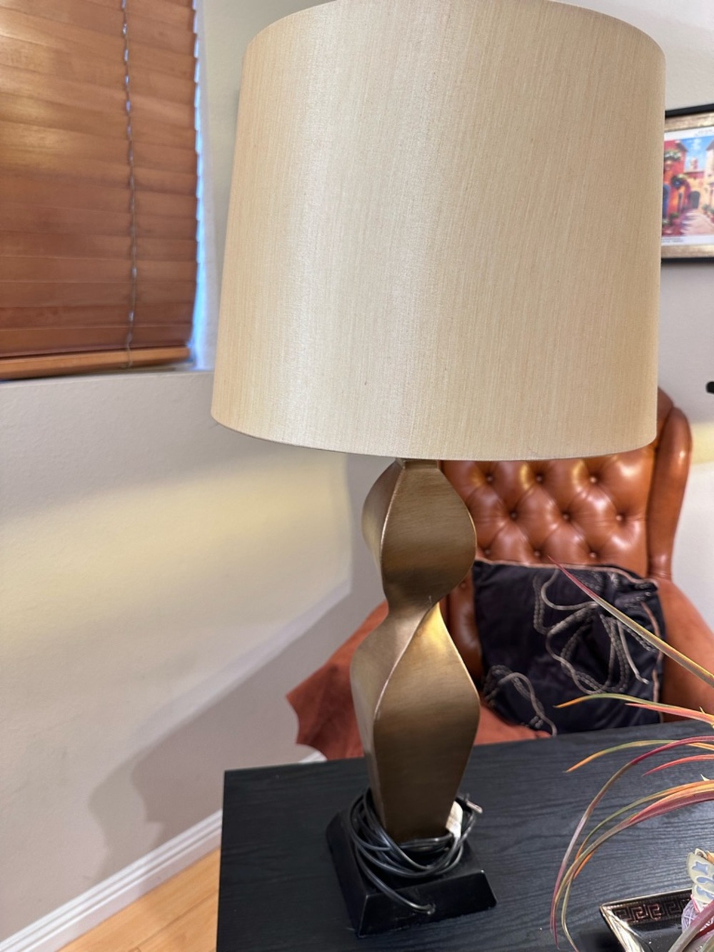 Possini Euro Helen 30” Gold Twist Table Lamp